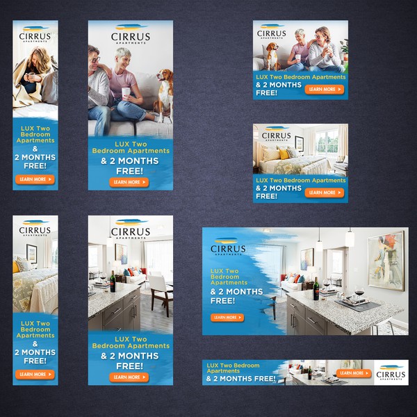 Luxury Apartments Banner Design