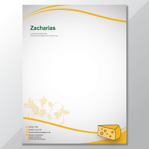 Design We need  letterhead design for our agricultural farm with production and sale of regional products por Raazaaftab