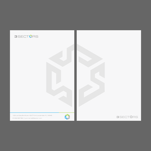 Design logo for 3Sectors (Conference and exhibition organization company) Design by debora_