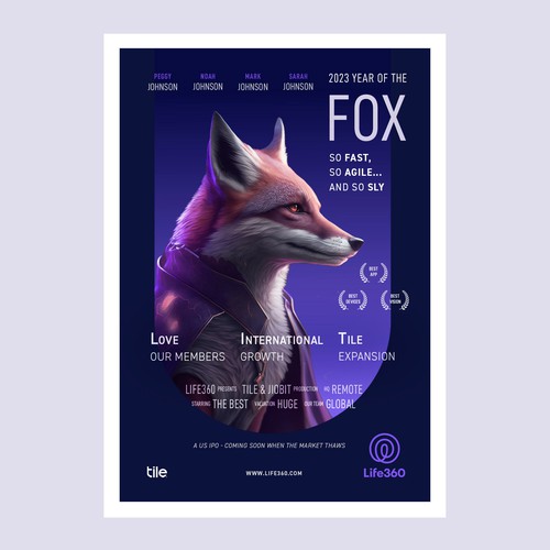 Design di Life360 2023 Year of the Fox Poster di ashous™