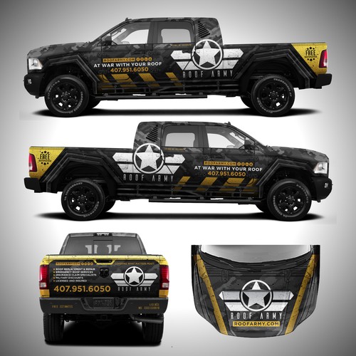 Design A Badass Vehicle Wrap For Roof Army Car Truck Or Van Wrap Contest 99designs