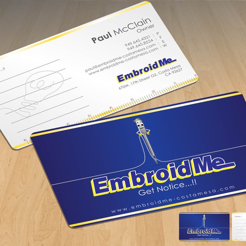 New stationery wanted for EmbroidMe  Design por just_Spike™