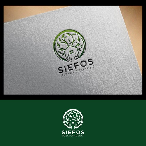 Logo and Design for Homeless Shelter SIEFOS Berlin Design by Monstrak