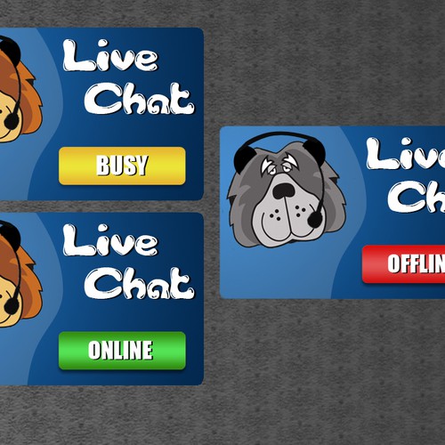 Design a "Live Chat" Button Réalisé par ClikClikBooM
