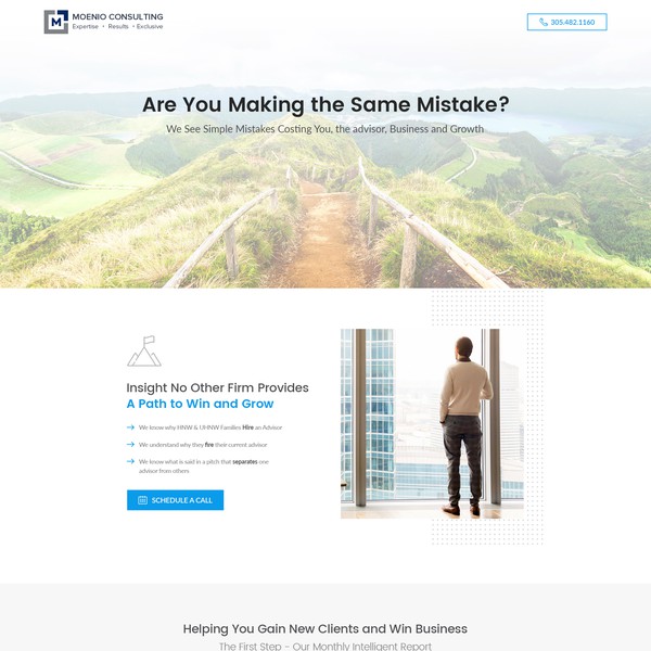 Consulting Landing Page Design