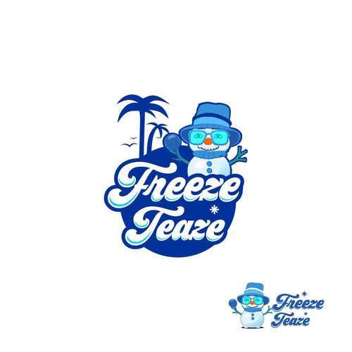 "Freeze Teaze Tropical Snowballs" Design by Tridvit Design