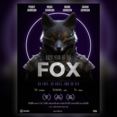 Life360 2023 Year of the Fox Poster Design by Anurag D. Designer