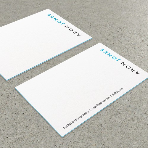 Create an elegant business card for an entrepreneurial hacker Design by MirelaS