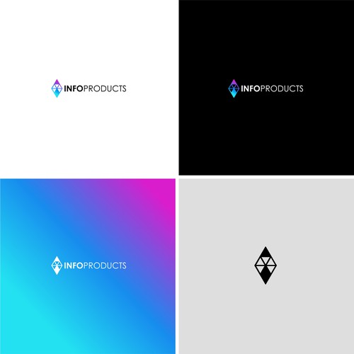 InfoProducts.com - Logo & Branding Design by BENZdeka