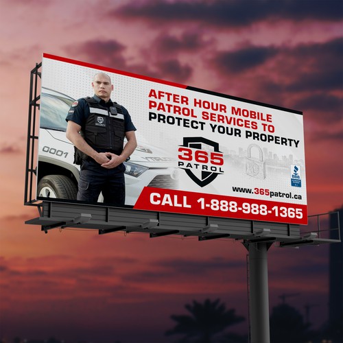 I need a billboard design for a Security Guard Company Design by SoftSkills