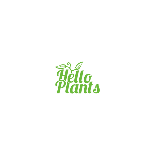 Create a funky fresh logo for an online plant store called ' hello ...