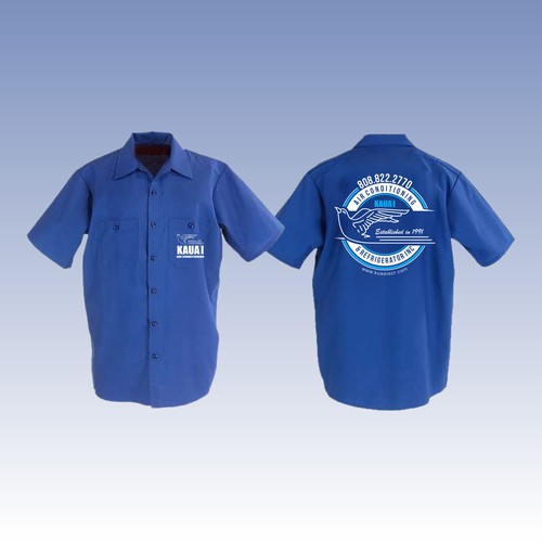 Design technician work shirts for air conditioning company, T-shirt  contest