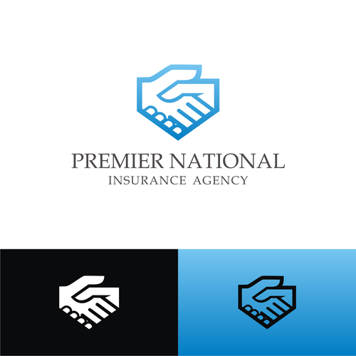 Handshake and/or Mountain Logo for Premier National Insurance Agency Design by Adinath_go!