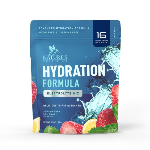 Refreshing Hydration Electrolytes Design Needed for Nature's Nutrition Design by a x i o m a ™