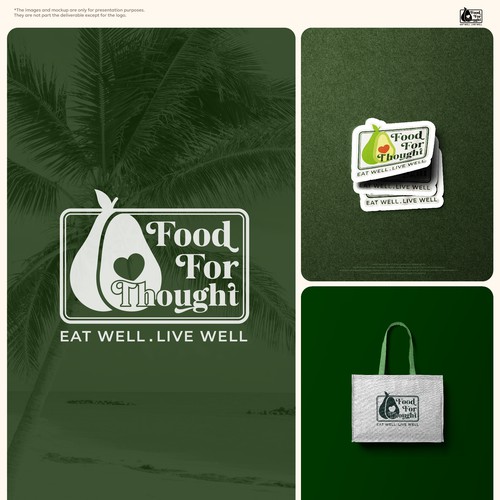 Fresh, Playful Island-Inspired Logo for Food For Thought – Organic Café & Market in the Florida Keys Design by norzone