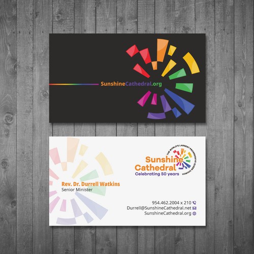 Business Card for Growing Progressing LGBTQ Church Design by Tcmenk