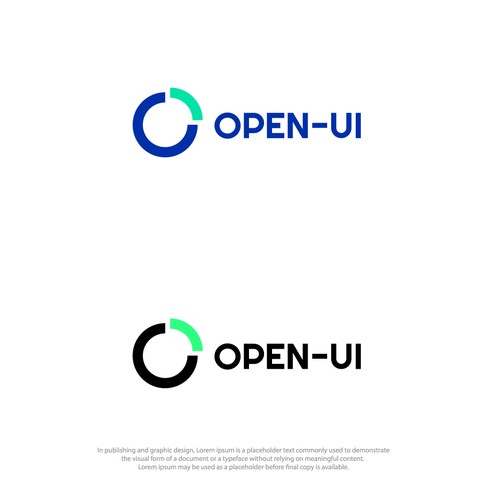 OPEN-UI - 通信インフラの工程管理システム - のサービスロゴをデザインしてください。 Design by mdjunaied