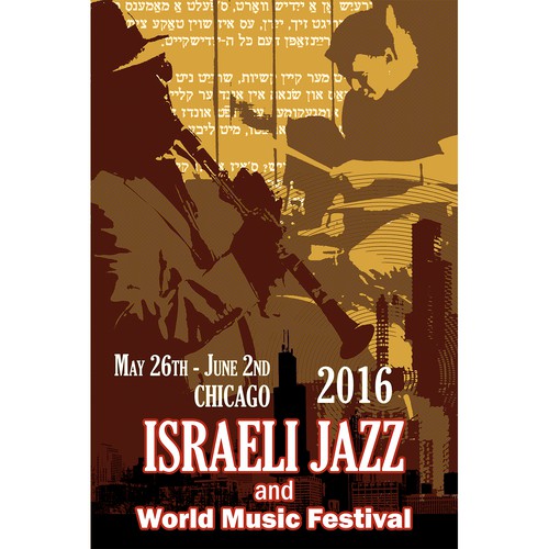 Israeli Jazz and World Music Festival Design por krlegend