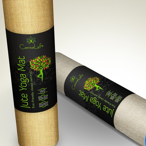 Yoga Mat label design Product packaging contest