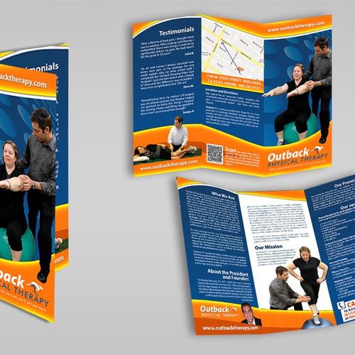 Design Help Outback Physical Therapy with a new brochure design por Javanotti