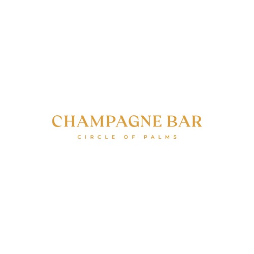 Luxury and modern Champagne Bar logo Design réalisé par tania_k