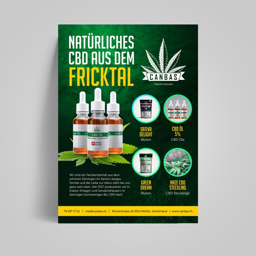 Flyer promotion for local CBD store Design von Alphabet ♥