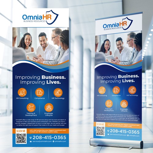 HR Consulting Company Tradeshow Banner Design by Sketch Media™