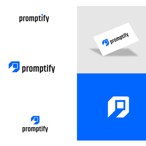 Modern, Simple and Sleek Logo for Promptify.com Design by Cloud9designs™