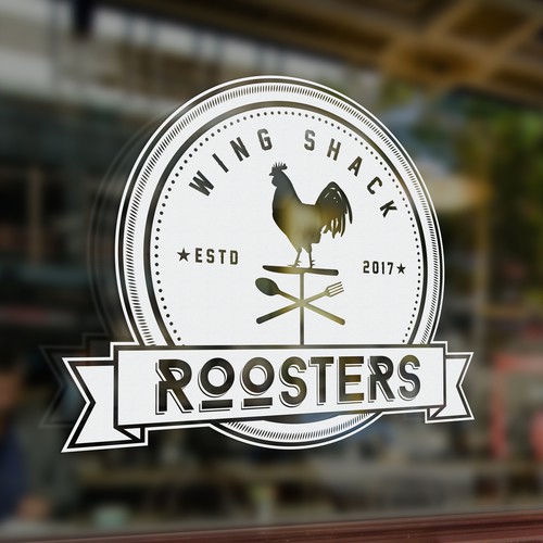 Design a logo for "Roosters Wing Shack" Design réalisé par nina15™