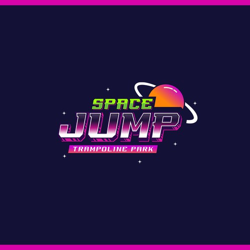 Space Jump Trampoline Park - Logo Design For Space Themed Adventure Park Design by Trzy ♛