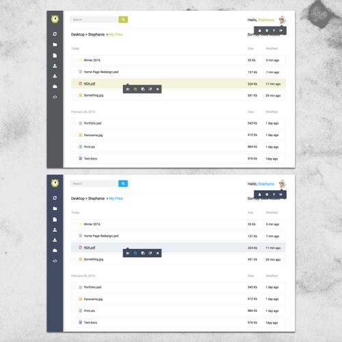 Redesign this popular webapp interface Design von valdy