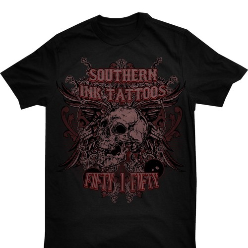 t-shirt design for Southern ink tattoos Design by Ekaward