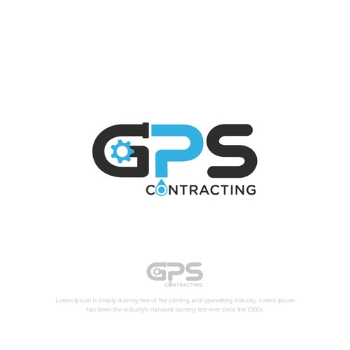 GPS Logo-Sewer and Water Contractor Design by Ikonia-studio