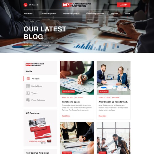 Designs | MP Website Redesign | Web page design contest