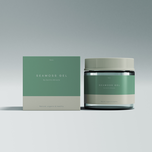 Design a Label for our Sea Moss Gel Product Design by Maxime_UI Design