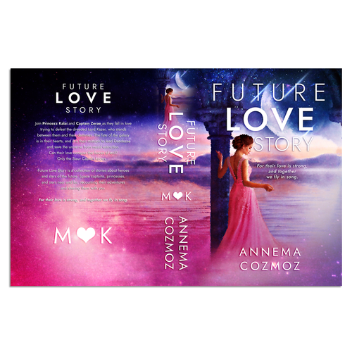 Children's Sci-fi Love Story Book Cover Contest! Space Captains and Princesses. Future Love Story! Design by heymg