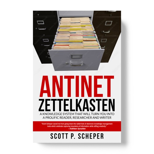 Design the Highly Anticipated Book about Analog Notetaking: "Antinet Zettelkasten" デザイン by TopHills