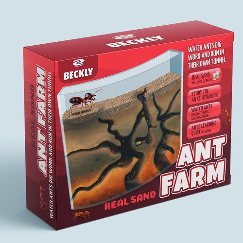 Eye Catching Ant Farm Box Design Design by Radmilica