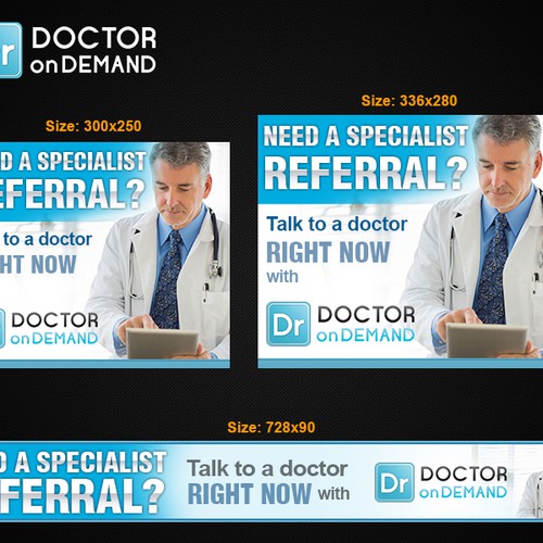 New banner ad wanted for Doctor On Demand Design by Softrevol