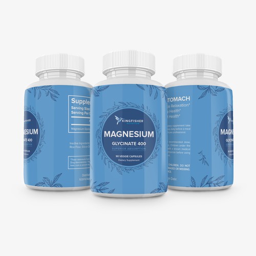 Supplements Label for Kingfisher Nutrition Product label contest