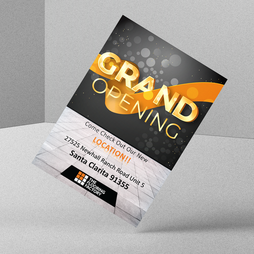 コンペ「Grand Opening Flyer」のデザイン by AbhisheCreativesさん 