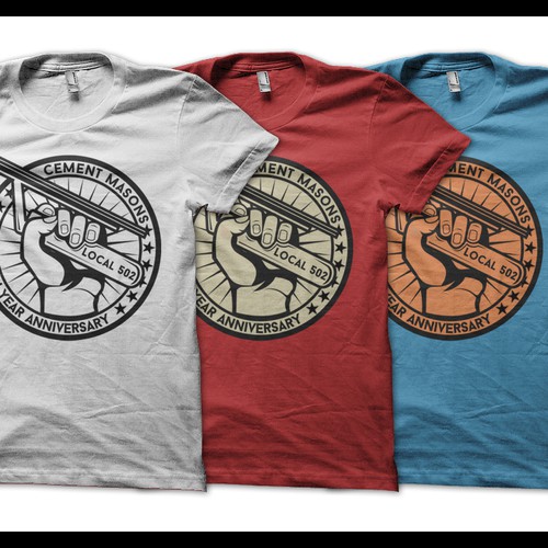100th Anniversary Cement Masons Local 502 Tshirt contest