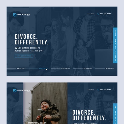 Designs | Homepage header section design | Landing page design contest