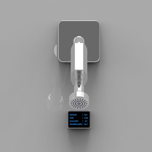 Design a beautiful exterior for a water-saving shower device. | 3D contest