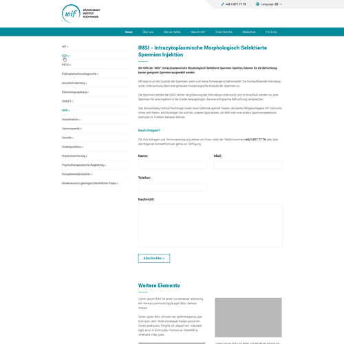 Web page design contest entry by fuchs@99