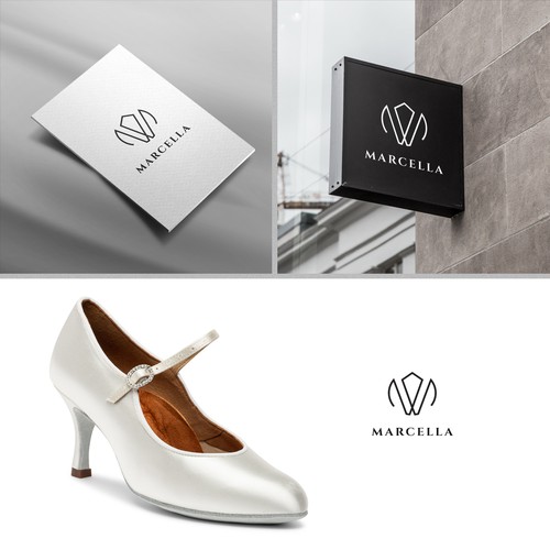 Women shoes brand logo design Design by des13n ©