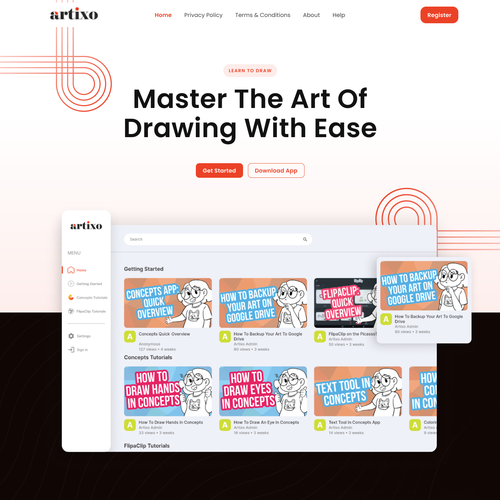 Landing page design contest entry by Agensip Team