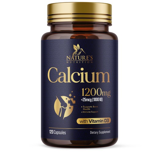 Calcium Plus Vitamin D3 Design Needed for Nature's Nutrition Design by UnderTheSea™