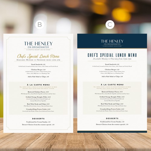 Elegant Bistro Menus Design by ⭐@xridder Studio™⭐