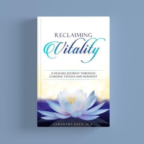 Cover for a spiritual healing book that helps combat fatigue and burnout Design by Creative_Crafter